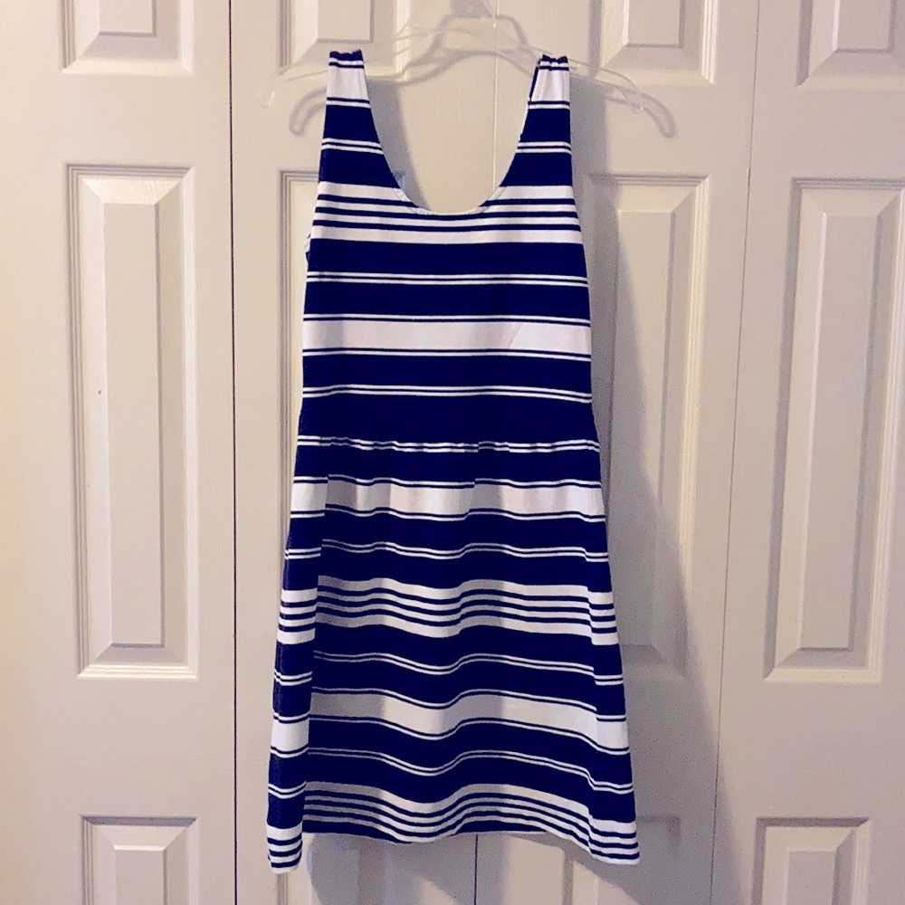 J Crew Striped Nautical Sleeveless Dress- Size M
